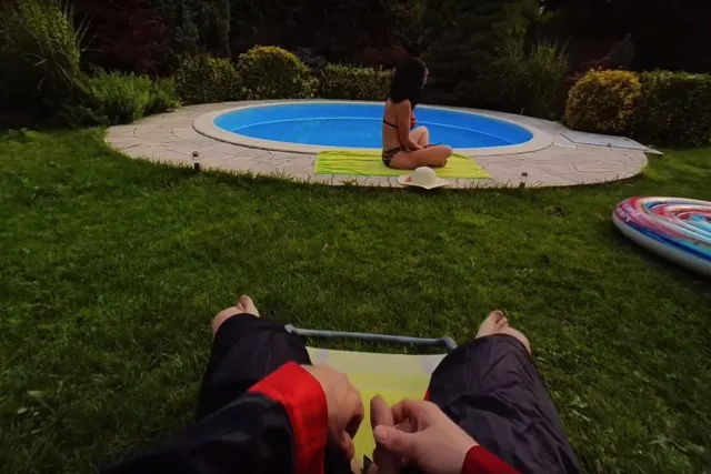 Watching Your Neighbour At The Community Pool Alec Hardy — photo 4