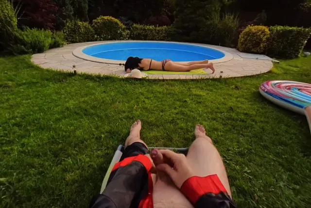 Watching Your Neighbour At The Community Pool Alec Hardy — photo 2