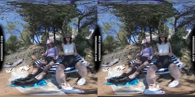 Matty And Josie Public Masturbation Outdoors Next To Abandoned Building VRgoddess — photo 10