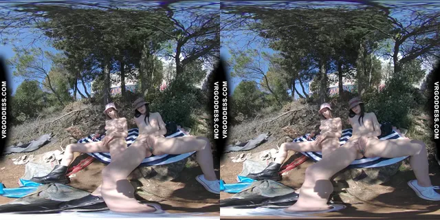 Matty And Josie Public Masturbation Outdoors Next To Abandoned Building VRgoddess — photo 5