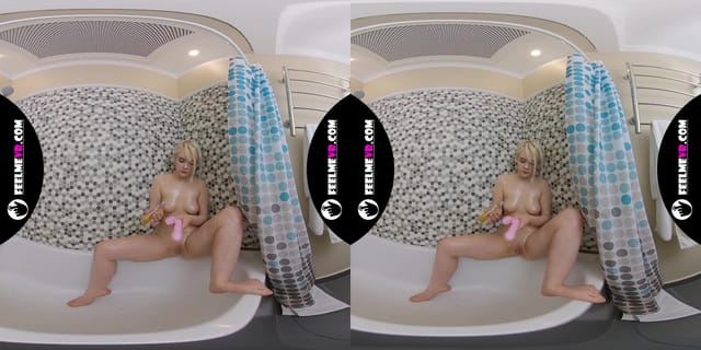Coroline Masturbates In Shower With Pink Vibrator 3D 180VR FeelmeVR — photo 20