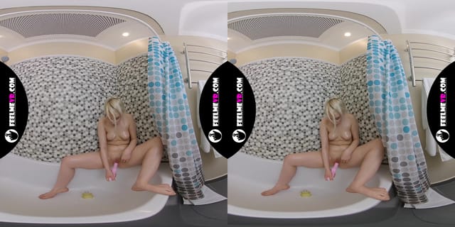 Coroline Masturbates In Shower With Pink Vibrator 3D 180VR FeelmeVR — photo 19