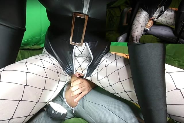 Nora Fox White pantyhose and fishnet NylonXtreme — photo 3