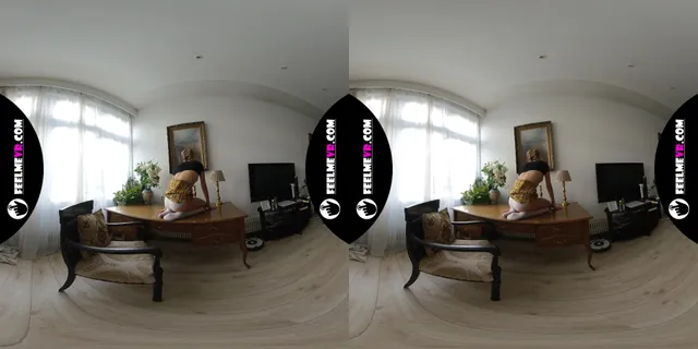 Layza Teeny Model Naked In Photoshoot 3D VR180 Backstage FeelmeVR — photo 4