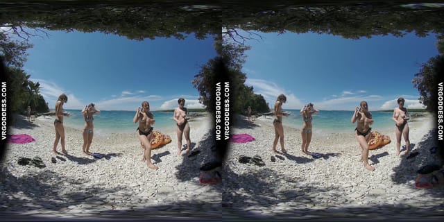 Vacation To A Topless Beach Then Late Night 4 Girl Naked Dancing VRgoddess — photo 27