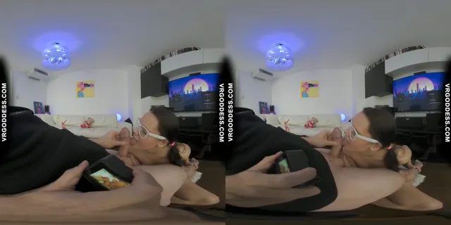 Nerdy Teen Rosalina Loves Sucking On My Balls And Dick Lets Me Cum On Her Tits VRgoddess — photo 40