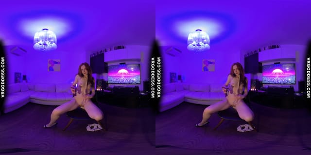 Late Night Striptease Dancer Lea Deep Glass Dildo Masturbation VRgoddess — photo 29