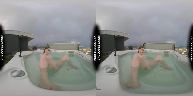 Behind The Scenes Filming Pretty Lika Rooftop Jacuzzi Dildo Masturbating VRgoddess — photo 5