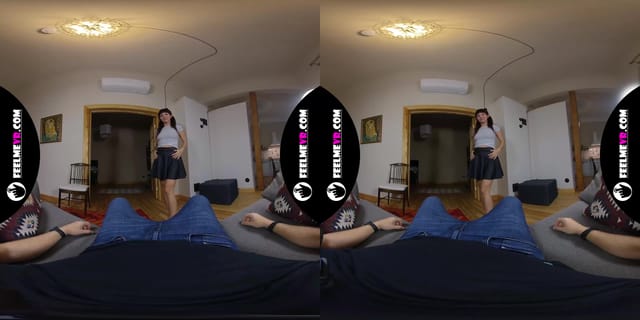 Dasha VR180 3D Blowjob Deep Throat Video FeelmeVR — photo 1