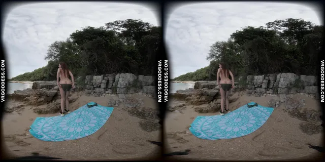 Rebeka Ruby Masturbating On A Nude Beach In Italy VRgoddess — photo 9