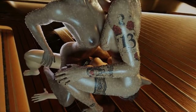 Cyberpunk2077 Judy Alvarez Panam Palmer V Threesome Dildo Lesbian Kiss (A XXX Parody) — photo 5