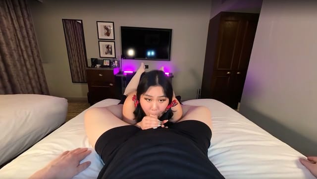 Nerdy Big Boob Asain Loves Pussy Sliding And Sucking Cock PeepingThom — photo 9
