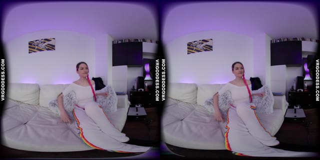 Adele Using A Dildo And Vibrator To Masturbate VRgoddess — photo 10