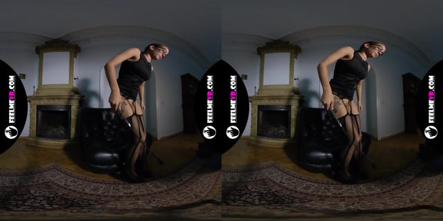 Paula Big Tits Babe Slapping Herself in Old House VR180 Photo Session Backstage FeelmeVR — photo 6