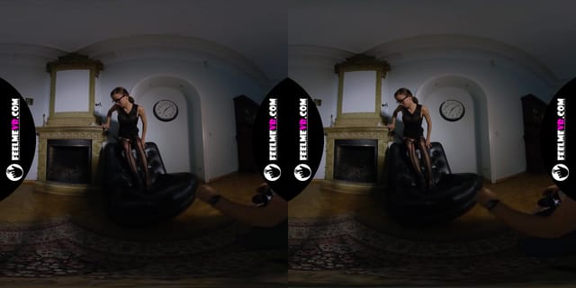 Paula Big Tits Babe Slapping Herself in Old House VR180 Photo Session Backstage FeelmeVR — photo 8