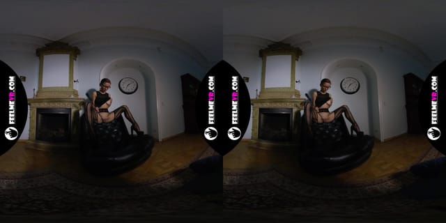 Paula Big Tits Babe Slapping Herself in Old House VR180 Photo Session Backstage FeelmeVR — photo 7