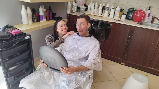 BUSTY LATINA MAKEUP ARTIST GIVES BIG DICK BRAD a MAKEOVER Immoral Family — photo 19