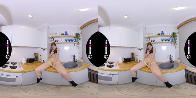 Margarita Young Teen Virtual 3D Strip in Kitchen FeelmeVR — photo 18
