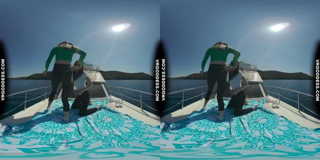 Josie And Matty Sunbathing Nude On Yacht In The Adriatic Sea VRgoddess — photo 6