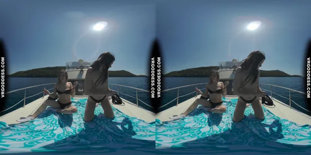 Josie And Matty Sunbathing Nude On Yacht In The Adriatic Sea VRgoddess — photo 7