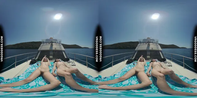 Josie And Matty Sunbathing Nude On Yacht In The Adriatic Sea VRgoddess — photo 8