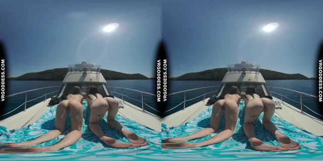 Josie And Matty Sunbathing Nude On Yacht In The Adriatic Sea VRgoddess — photo 10