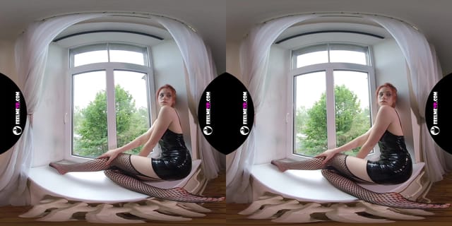 Margarita Young Teen Virtual 3D Strip On The Window FeelmeVR — photo 1