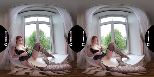 Margarita Young Teen Virtual 3D Strip On The Window FeelmeVR — photo 7