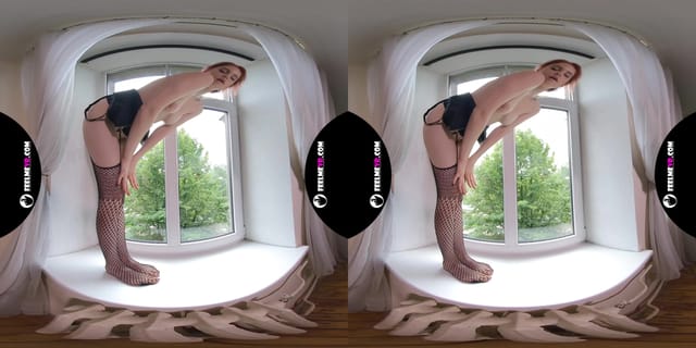 Margarita Young Teen Virtual 3D Strip On The Window FeelmeVR — photo 5