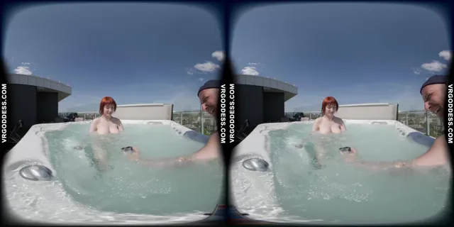Lily Mays Behind The Scenes Rooftop Jacuzzi Masturbating Underwater VRgoddess — photo 7
