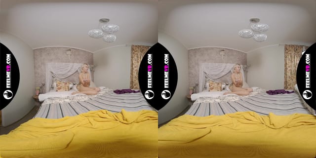 VR180 Nude Pohotosession Backstage With Blonde Teen Nico FeelmeVR — photo 10