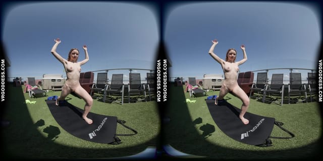 Kitty Kate Nude Yoga Afternoon On A Sunny Windy Day VRgoddess — photo 7