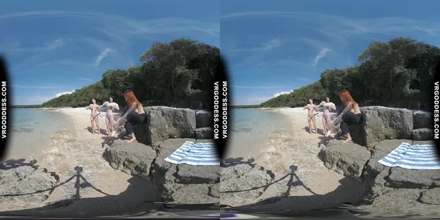 Rebeka Ruby Risky Nude Beach Dildo Masturbating On Vacation Nude Girls Background VRgoddess — photo 10