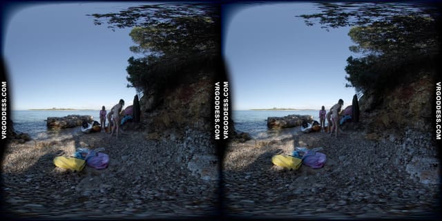 Kayaking And Hiking Nude On An Abandoned Italian Island On Vacation With Kristina Emmux Rebeka Ruby VRgoddess — photo 10