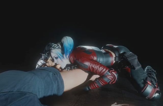 Double Blowjob with Harley Quinn and Catwoman (DC comics parody) — photo 4