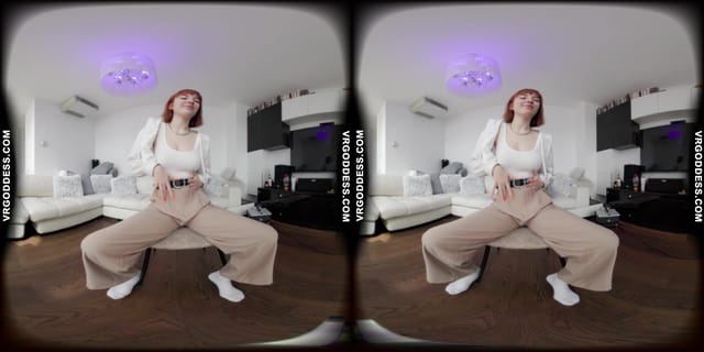 Lily Mays Big Boob Ginger Hottest Striptease Fingering Her Ass And Vibrating To Orgasm VRgoddess — photo 2