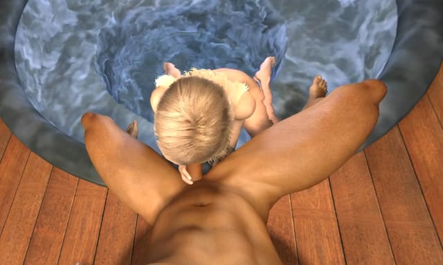 [Trans] Sweet Trans in a Hot Tub - Ally VR porn — photo 5