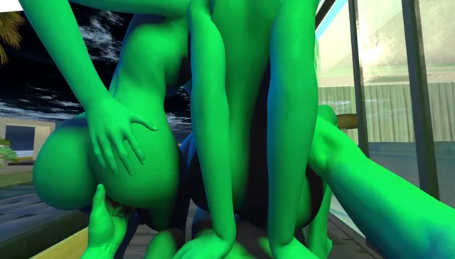 FVR - 24 - Threesome Poolside - Mindy and Lilly - Rework VR porn — photo 3
