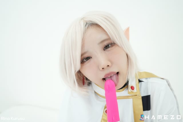 Rina Kurusu Looks So Hot Masturbating With Stockings On Hamezo — photo 20