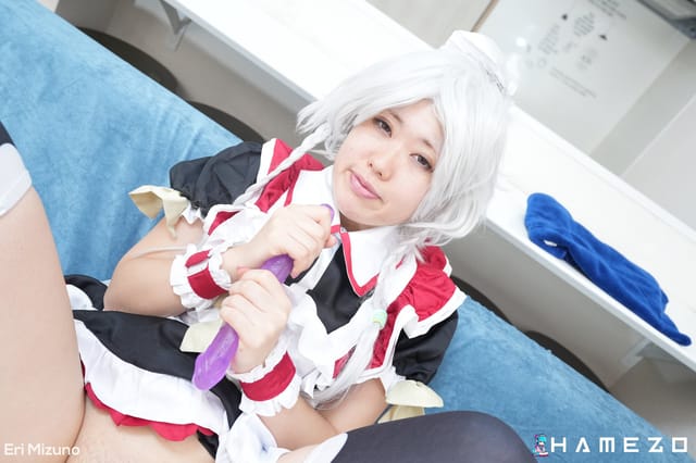 Anime Maid Eri Mizuno Destroys Her Pussy With A Long Dildo Hamezo — photo 20