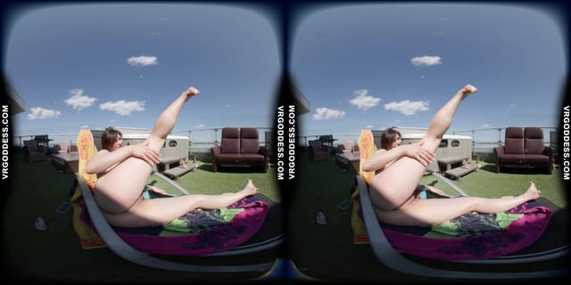 Melonie Oiled Up Sunbathing Finger Masturbating Her Pussy And Asshole Outdoors VRgoddess — photo 18