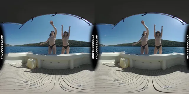 Matty With Josie Public Outdoor Masturbation On A Yacht Vacation Yolo VRgoddess — photo 6