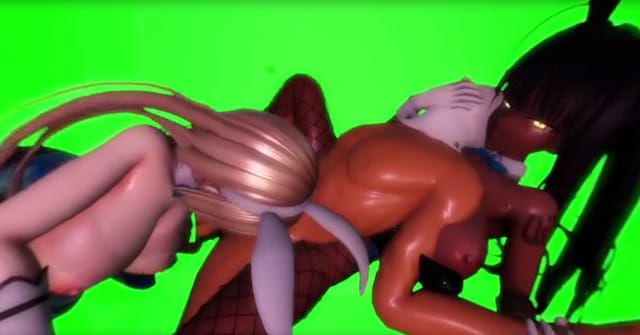 Blue Archive – Asuna & Karin Double Pleasure - PassThrough Version (A XXX Parody) VR porn — photo 1